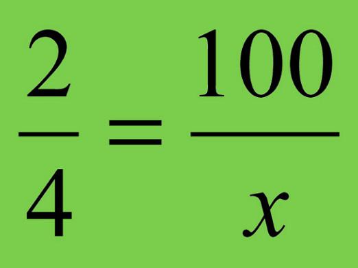 Kaip išspręsti proporciją?